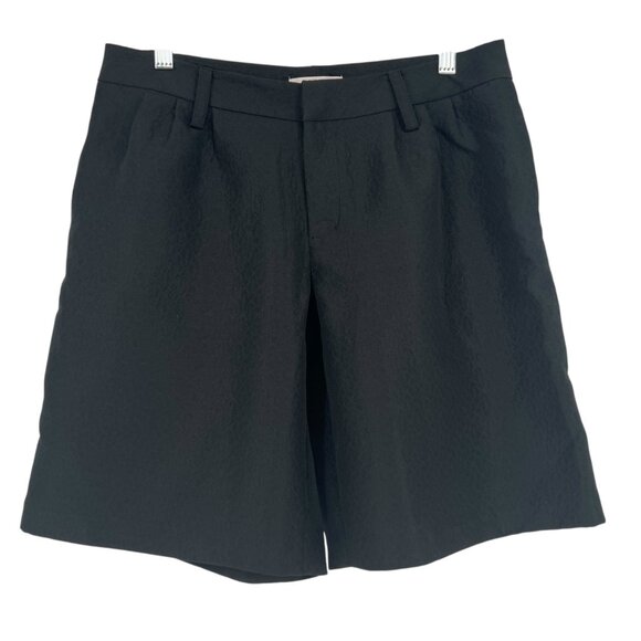 Erin Fetherston Black Textured Dress Shorts Size 9 - Picture 1 of 10